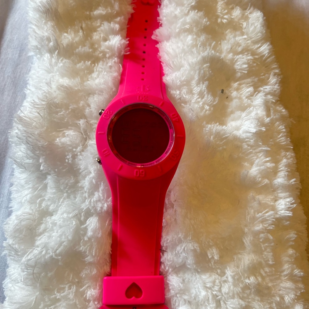 Juicy Couture Pink Watch with Heart Detail